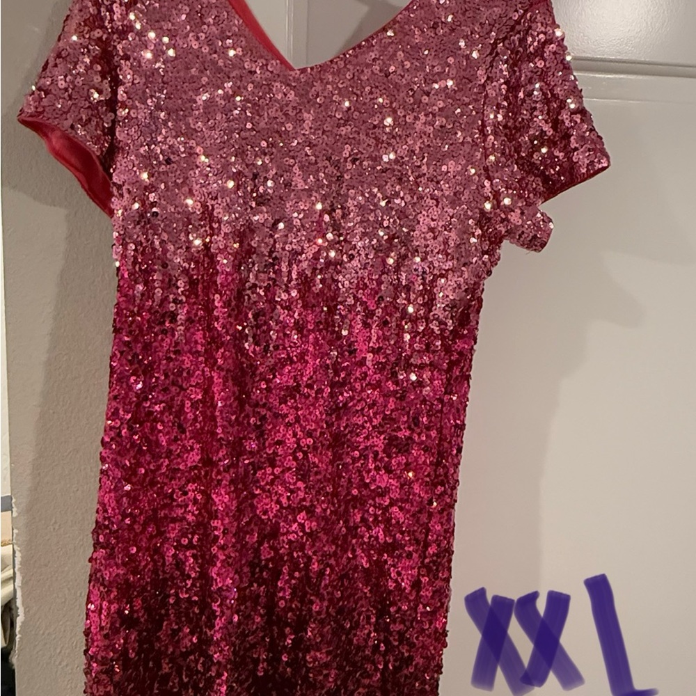 Pink Sequin Dress